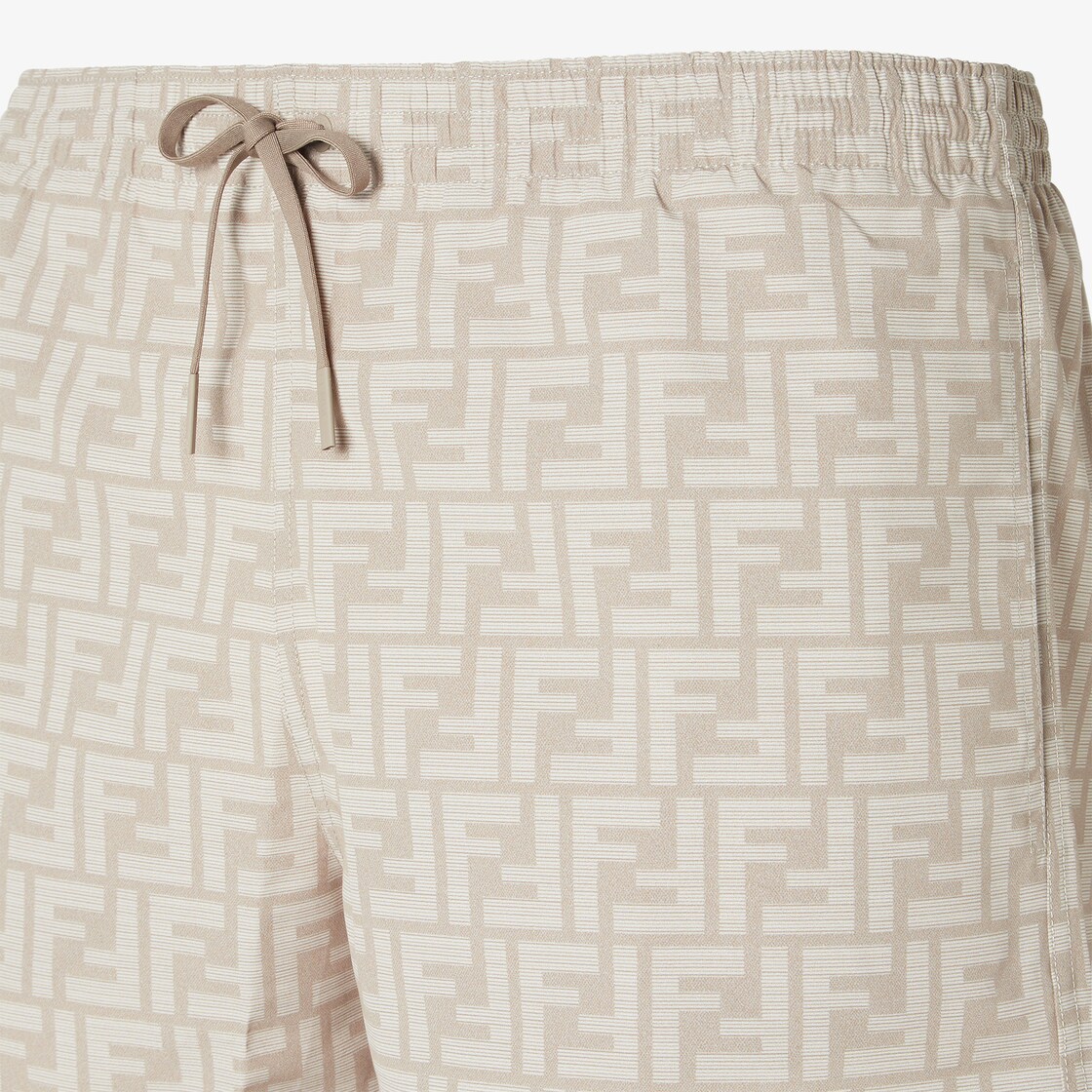 Swim Shorts Beige FF nylon swim shorts Beige - Image 3/3