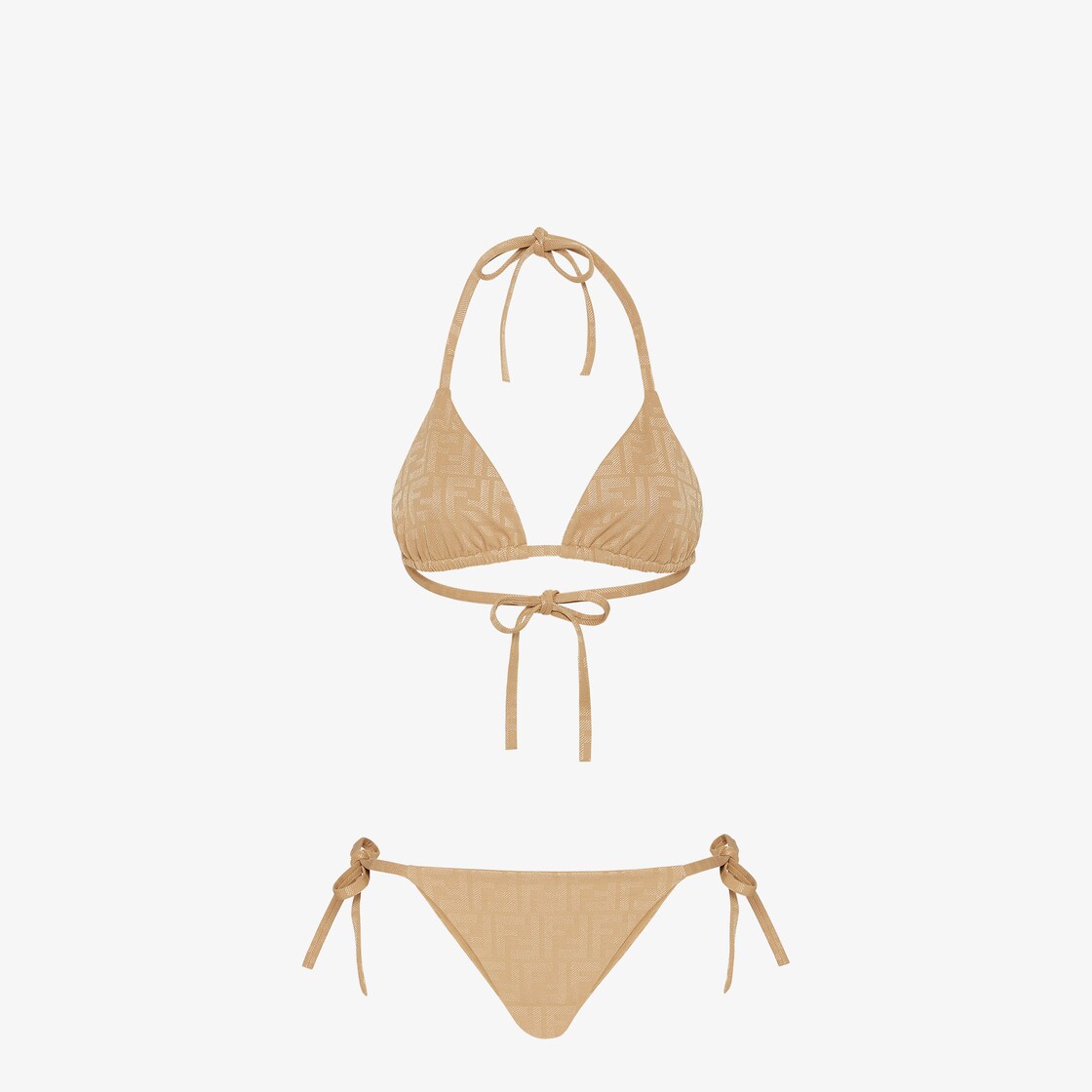 Maillot de bain Bikini en Lycra beige Fendi