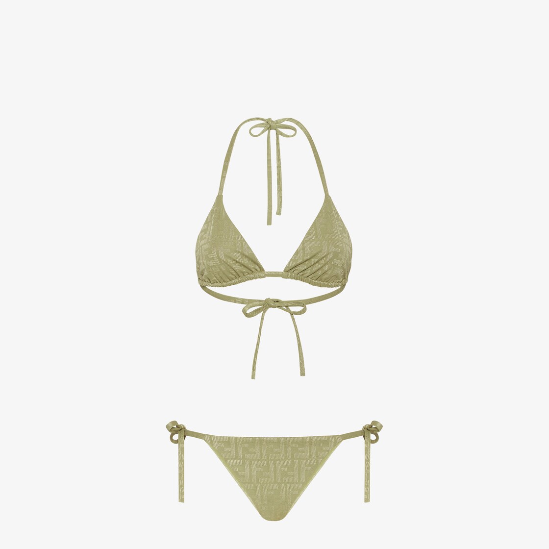 Maillot de bain Bikini en Lycra vert Fendi