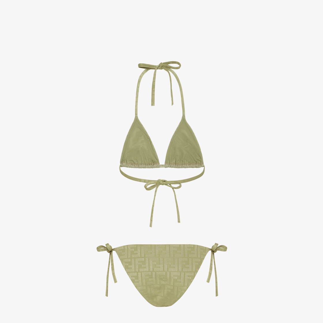 Swimsuit Green Lycra bikini Fendi