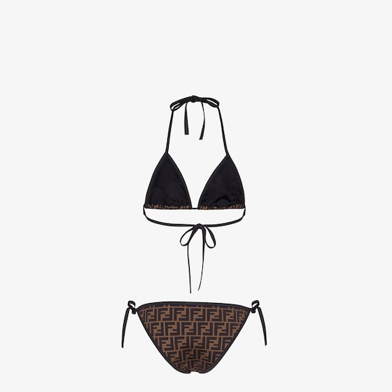 Fendi Two-piece swimsuit with triangle top and briefs with side | Thumbnail 2
