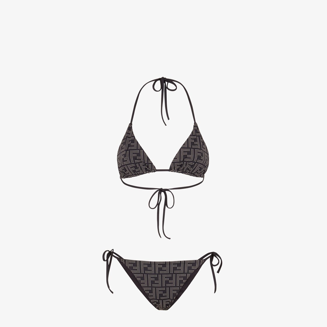 Swimsuit Black tech fabric bikini Fendi