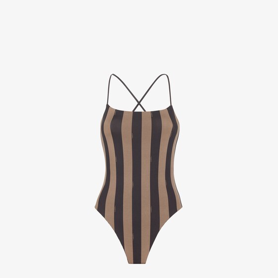 Fendi Swimsuit In Brown