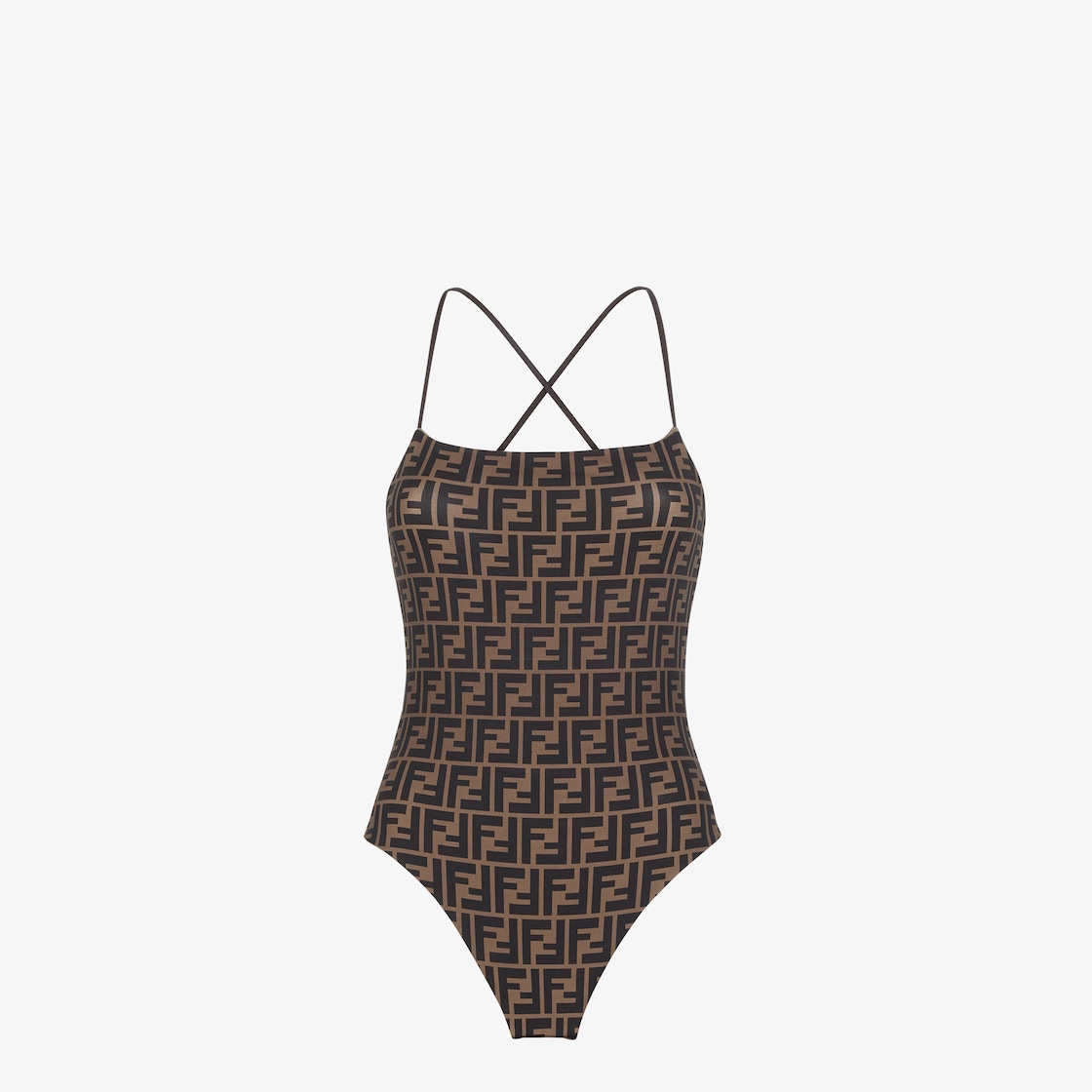 Swimsuit Technical fabric Brown Fendi