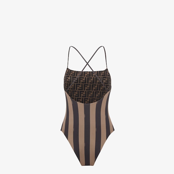 Fendi Reversible one-piece swimsuit with a straight neckline | Thumbnail 2