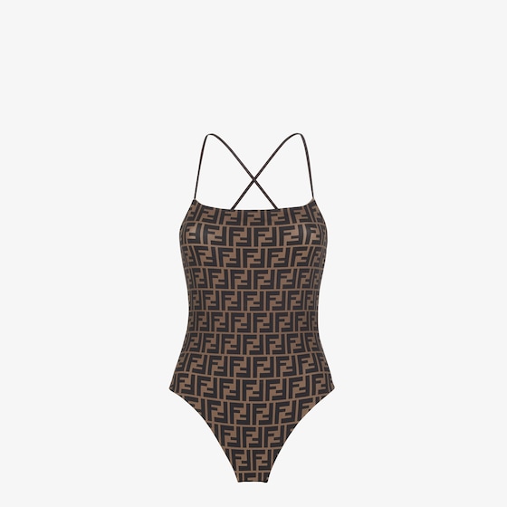 Fendi Reversible one-piece swimsuit with a straight neckline | Thumbnail 4