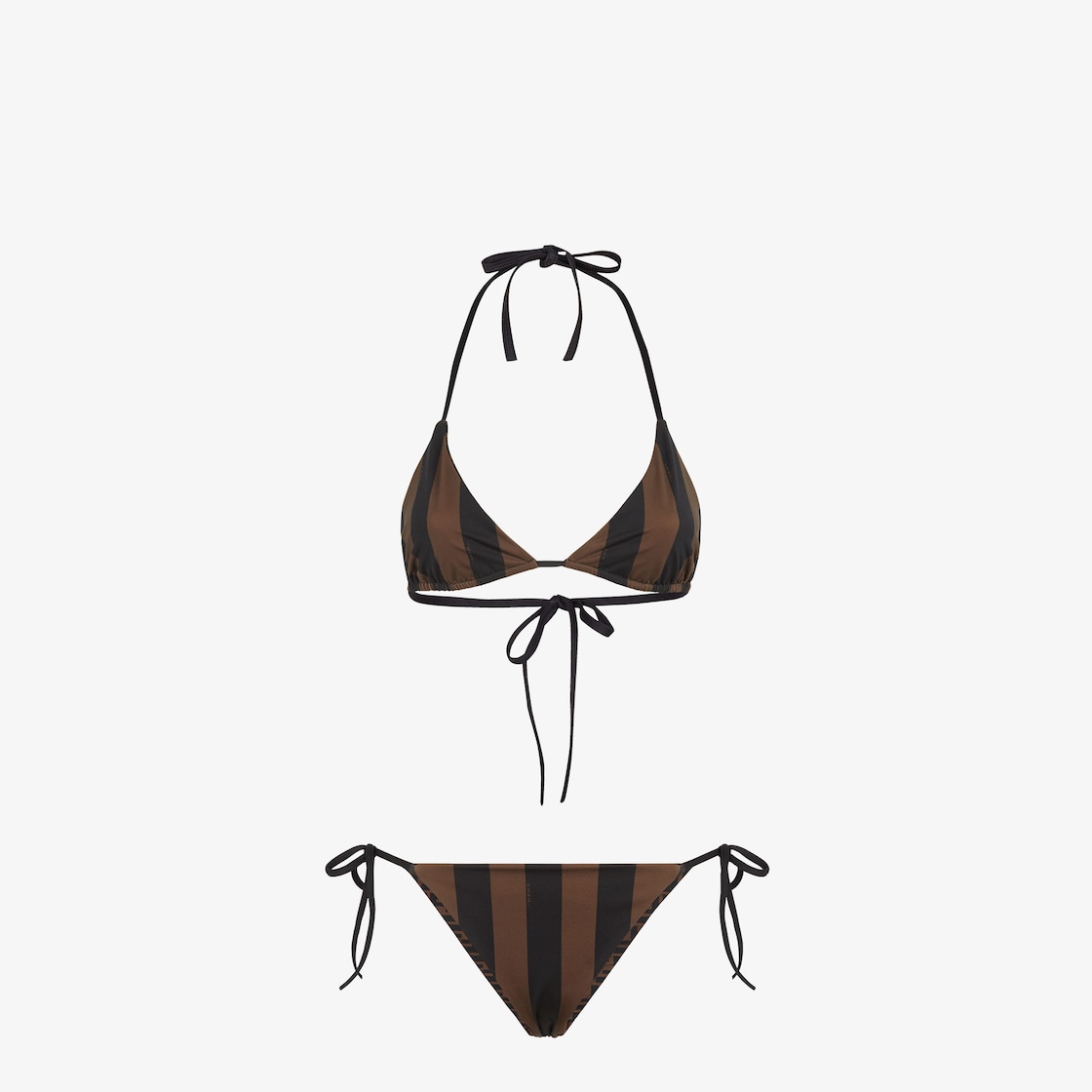 Swimsuit Brown Lycra® reversible bikini Brown - Image 1/6