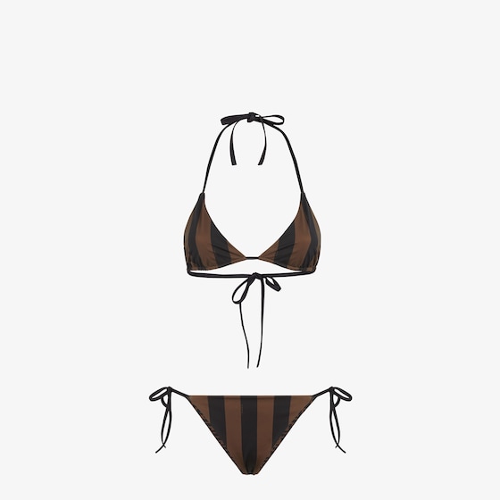 Fendi Reversible two-piece swimsuit with triangle bra and briefs