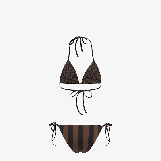 Fendi Reversible two-piece swimsuit with triangle bra and briefs | Thumbnail 2
