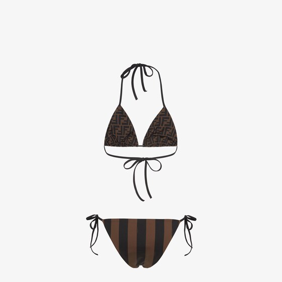 Fendi Two-piece reversible swimsuit with triangle bra and briefs | Thumbnail 2