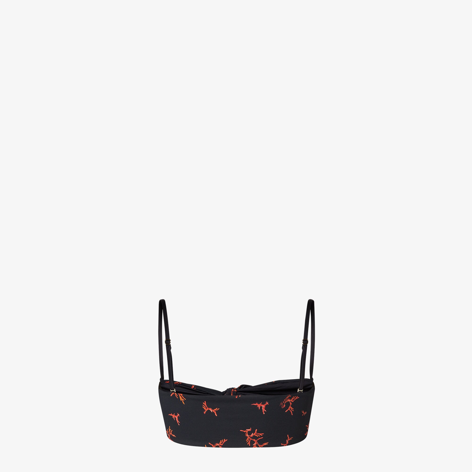 Bikini Top Technical fabric Black | Fendi