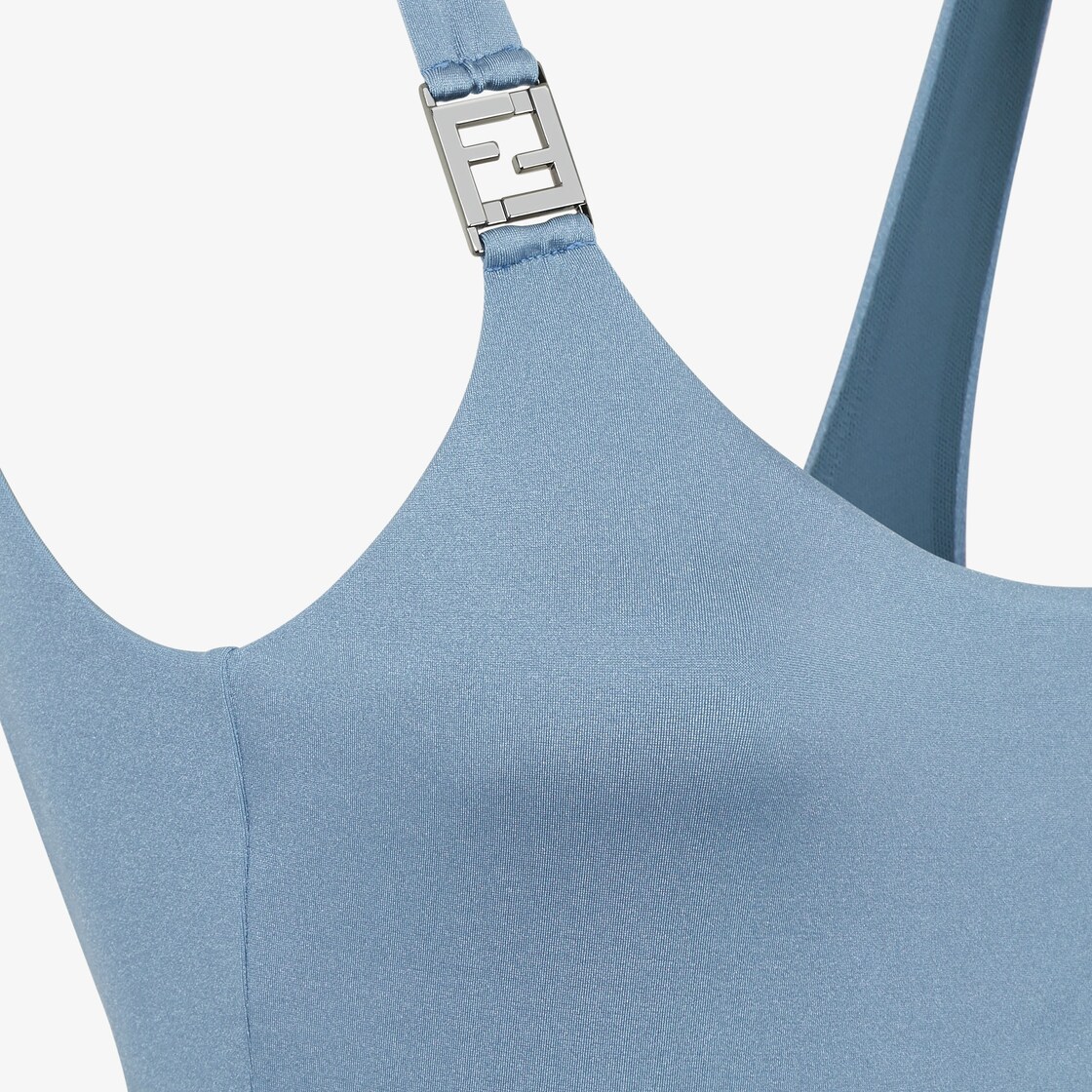 Fendi Grey Logo Sport Bra