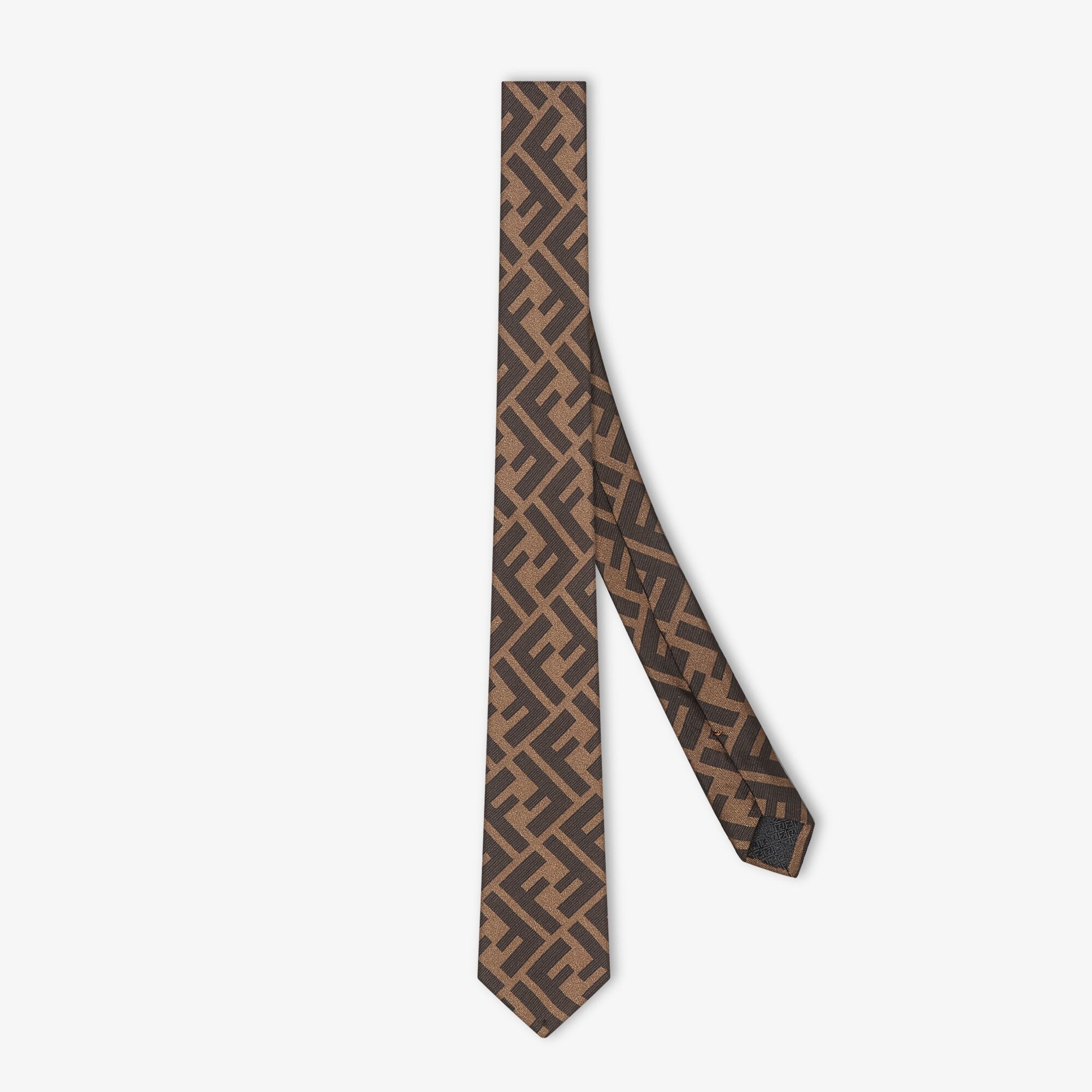 TieBrown silk necktie