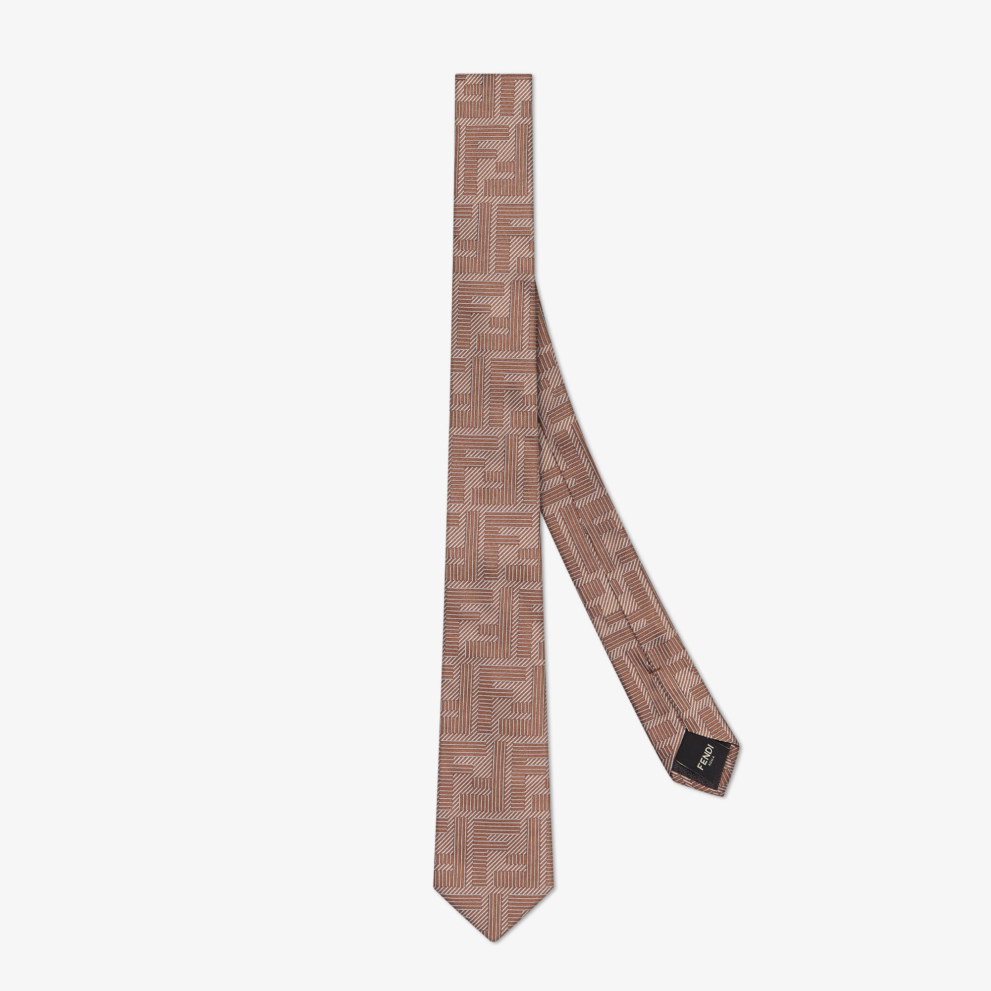 Tie Silk Brown Fendi