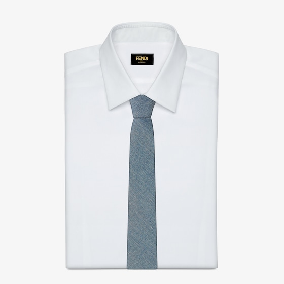 Fendi Made of blue denim-effect silk and cotton | Thumbnail 2