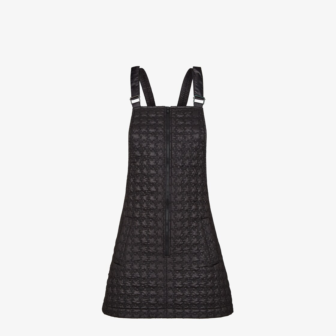 Dress Black quilted nylon dress Black - Image 1/3