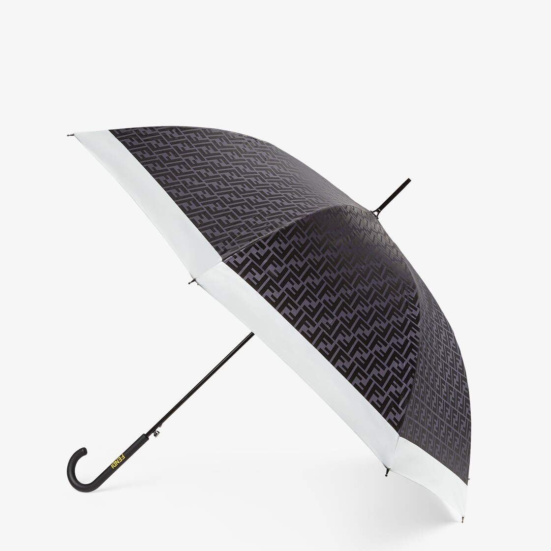 Umbrella - Black tech fabric umbrella | Fendi