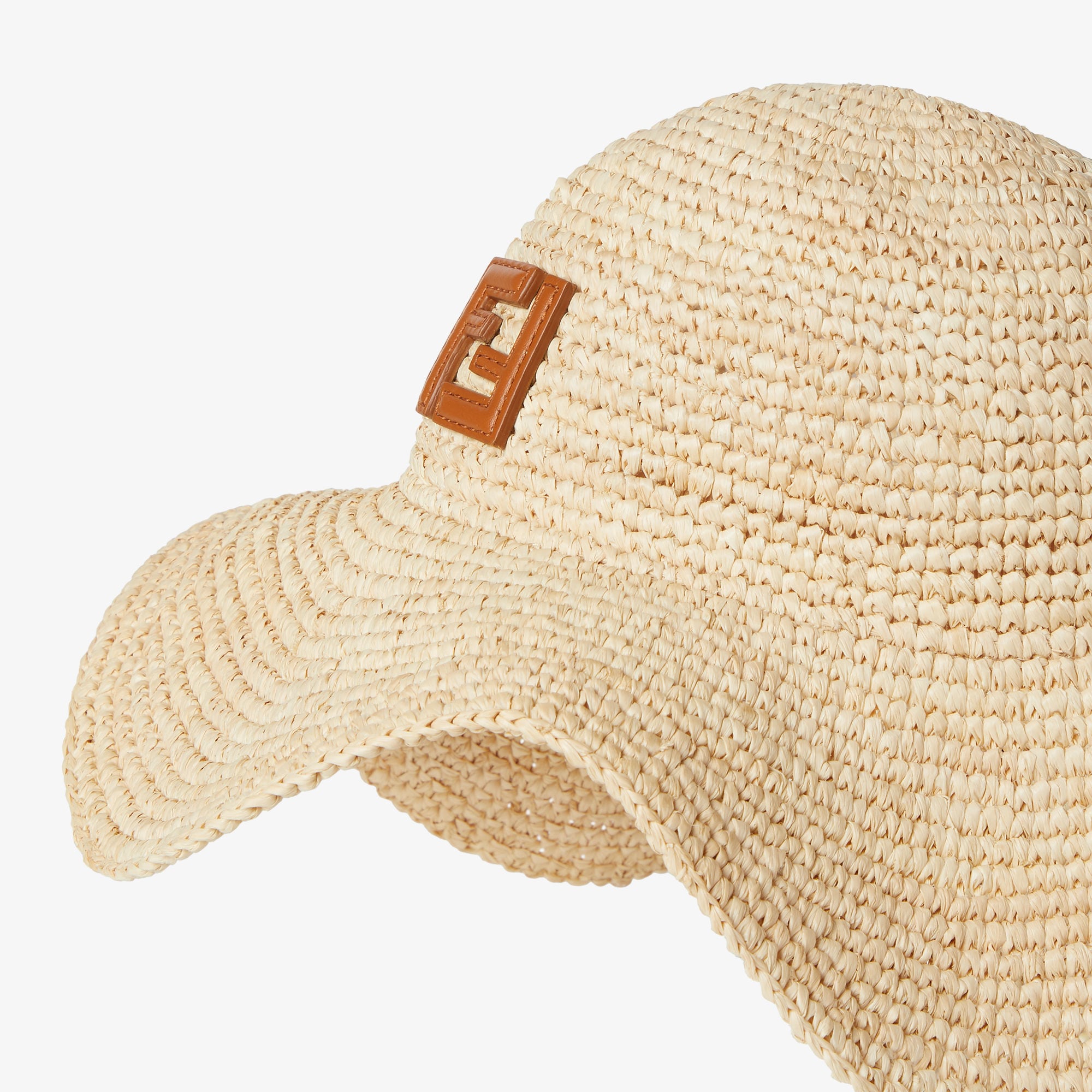【4万値引き】FENDIフェンディ ジャガードカシミヤ クロシュハットベージュ ハット ラフィア ベージュ | Fendi