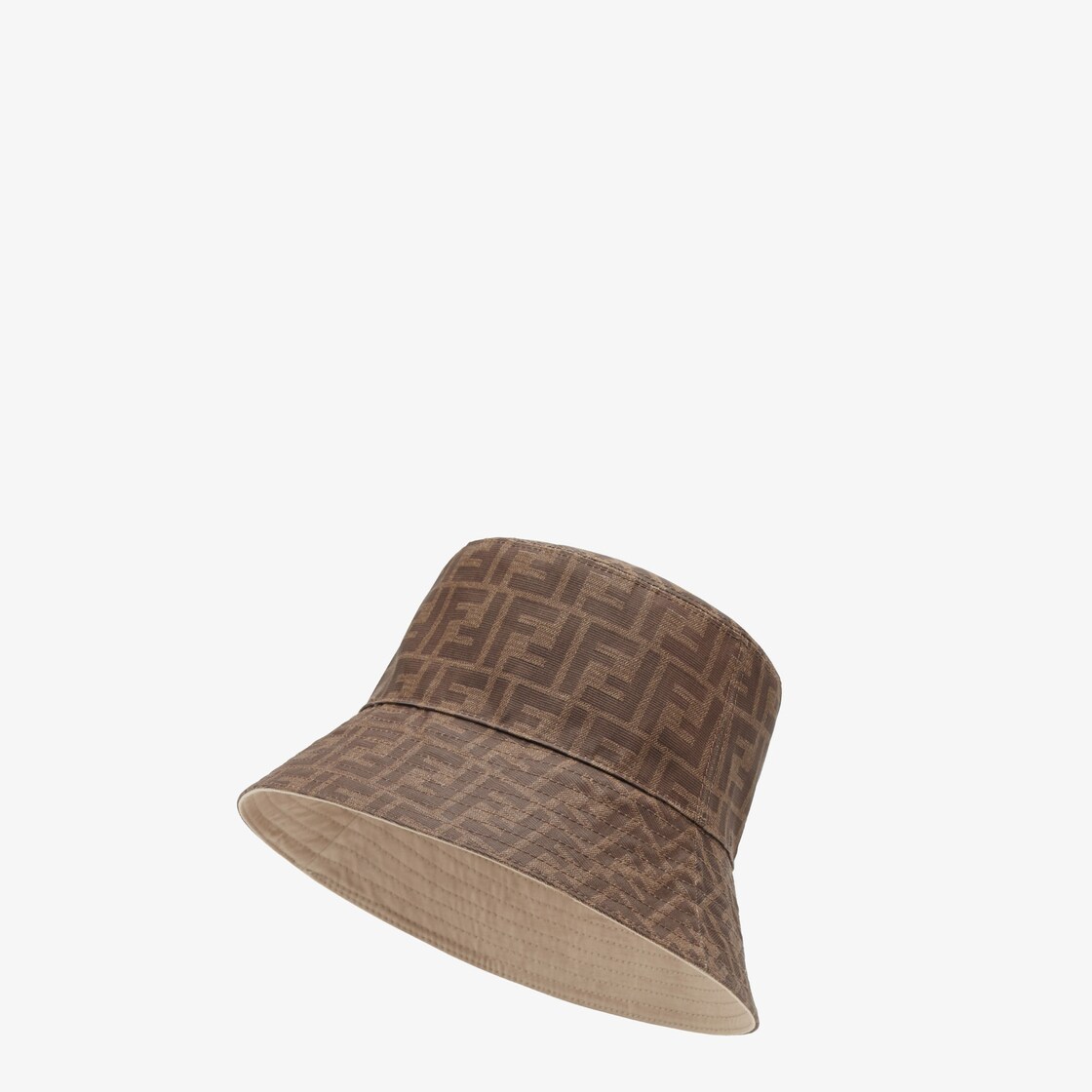 Hat Brown tech fabric hat Fendi