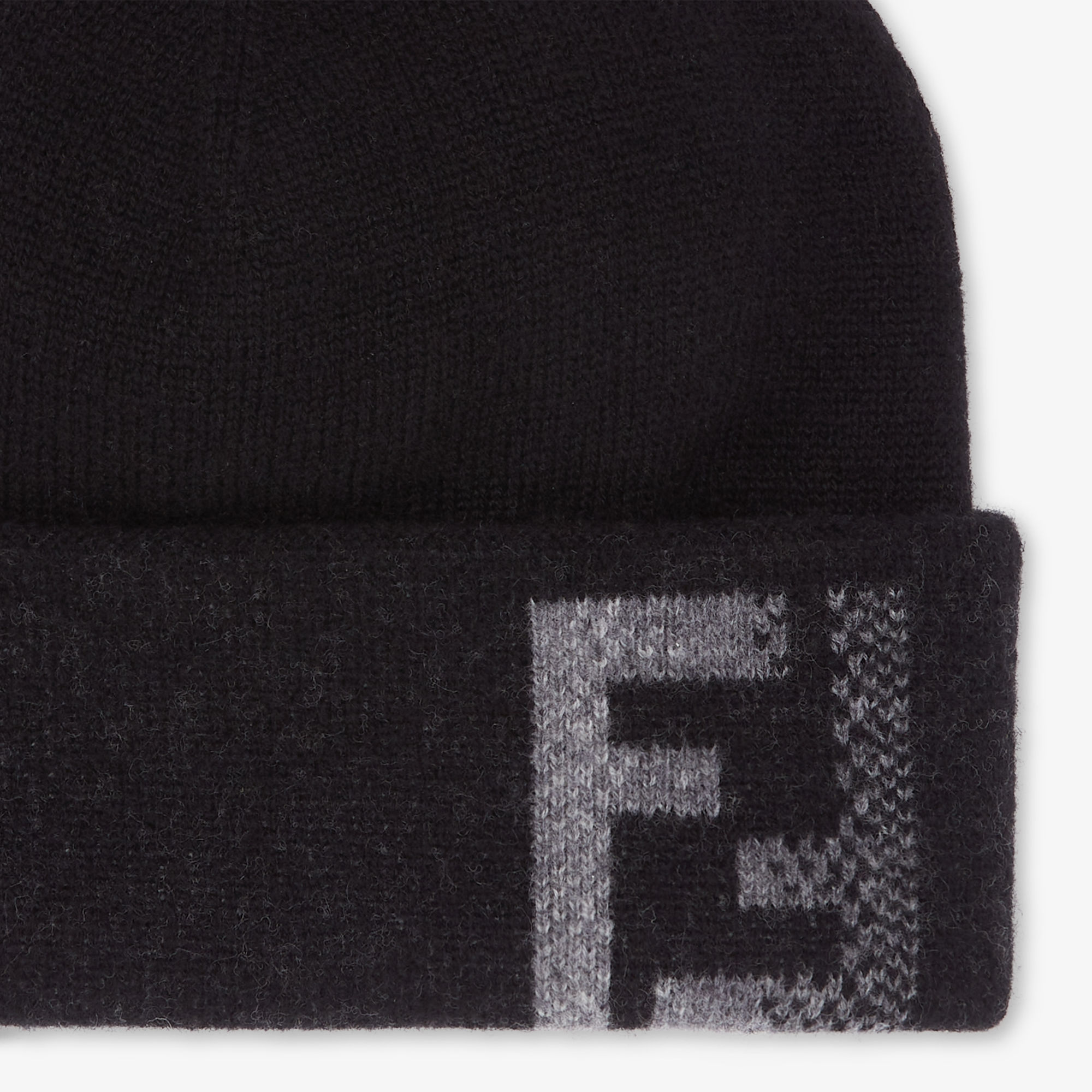 FENDI ビーニー すぐ届く】 FENDI フェンディ ウール ロゴ ビーニー ニット帽 (FENDI