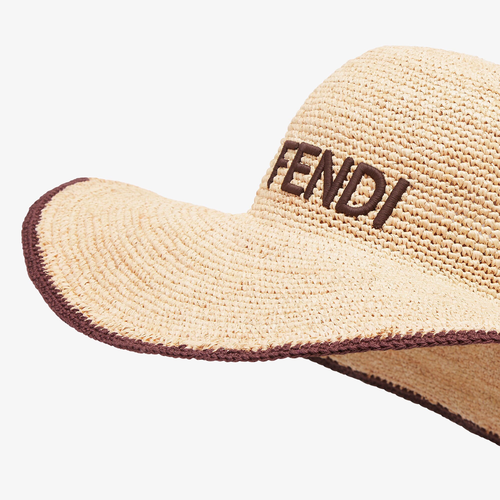 Hat Beige raffia hat Fendi