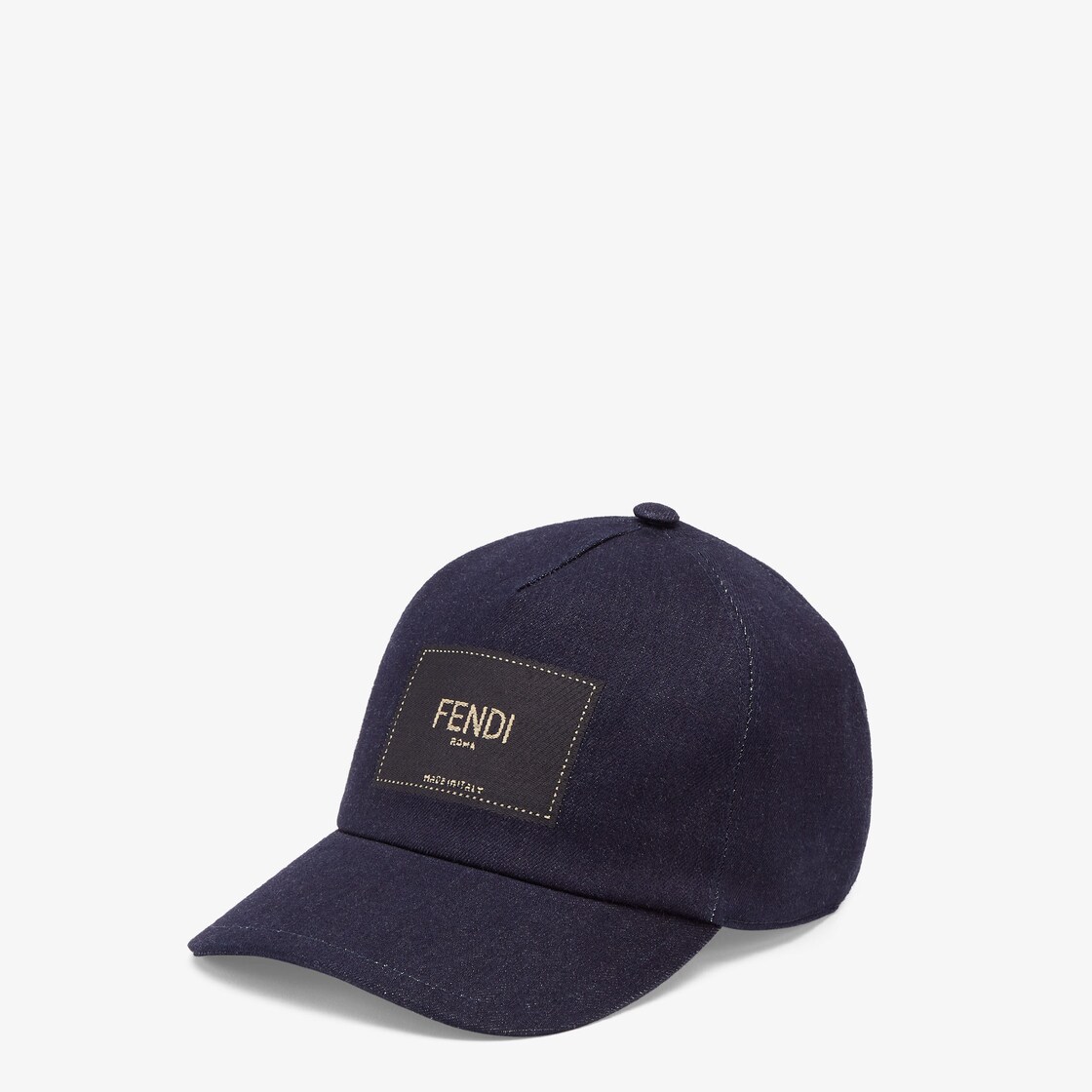 Fendi E Baseball Cap With Ff Jacquard Motif In Cotton Denim Man in Gray for  Men