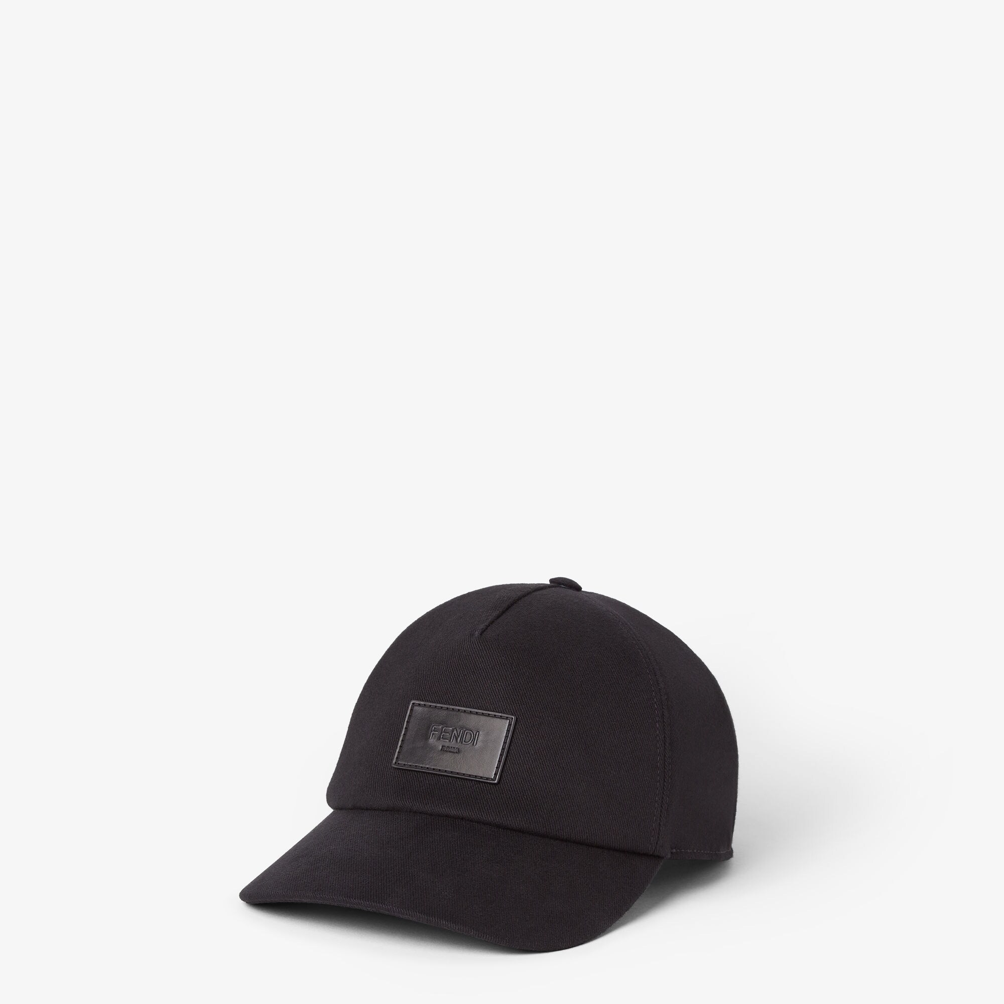 25SS フェンディ ハット コットン ベースボールキャップ メンズ ハット コットン ブラック | Fendi
