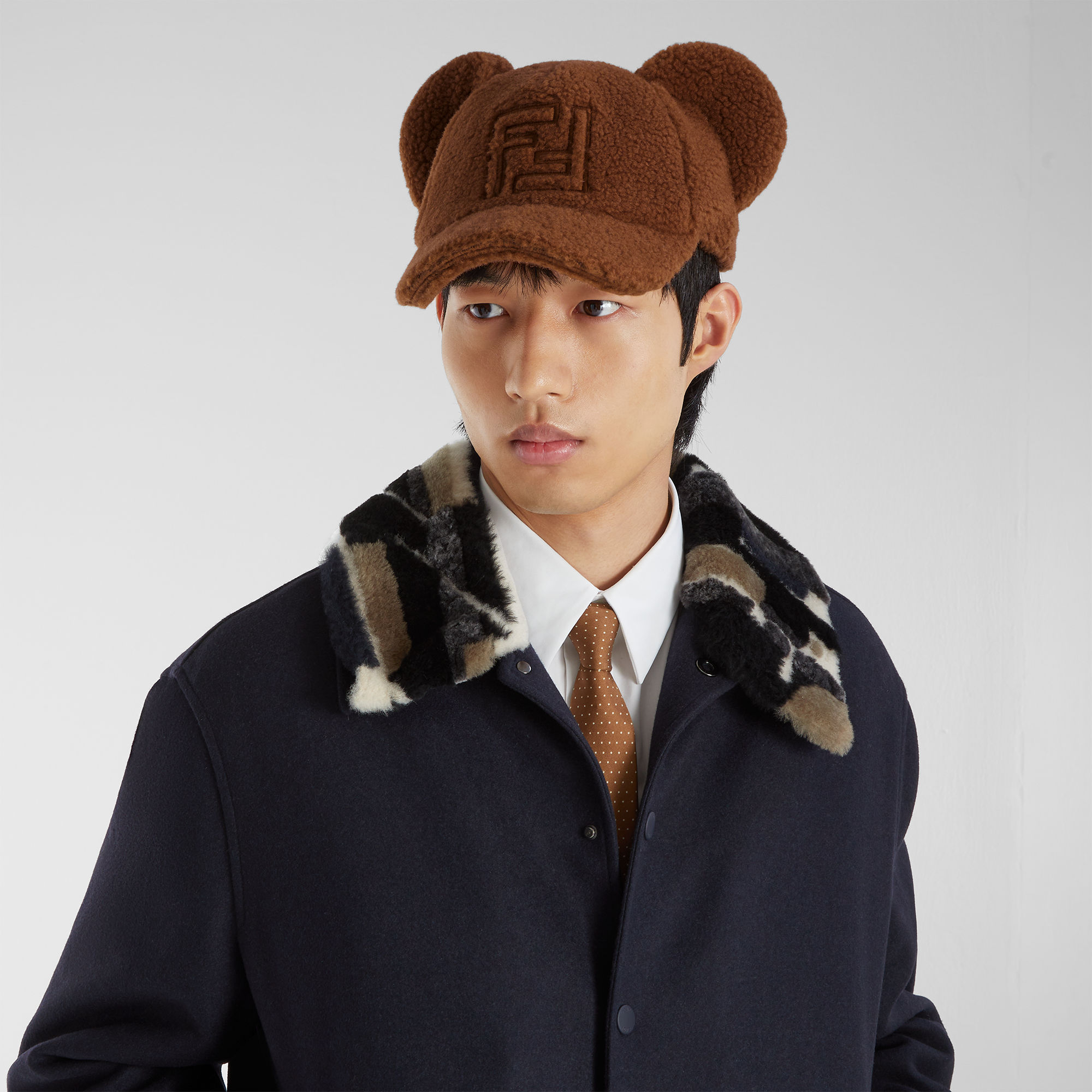 FENDI ブラウンファブリック ハット sizeS ハット ファブリック ブラウン | Fendi