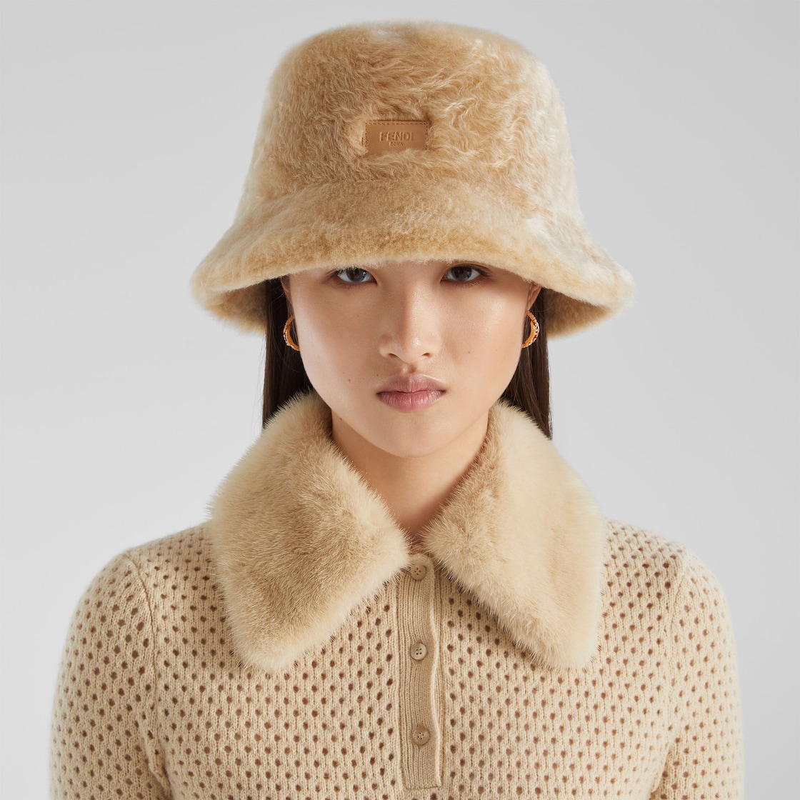 Hat Fur Beige - Image 3/3