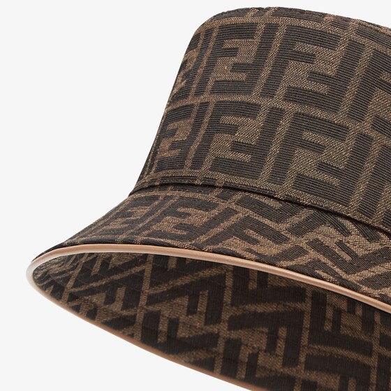 Fendi Narrow-brimmed bucket had made of jacquard fabric with | Thumbnail 2
