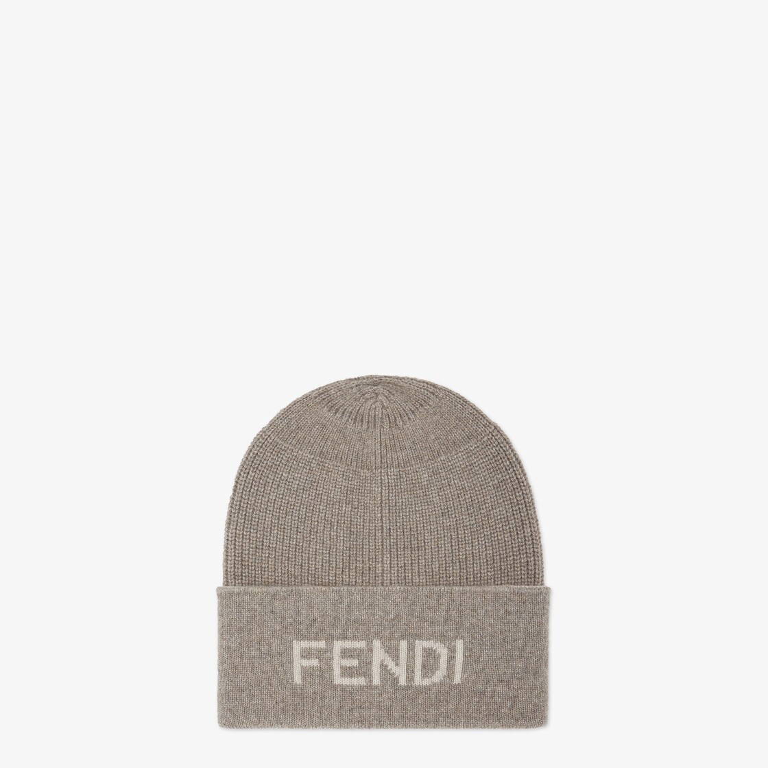 Beanie - Dove grey cashmere hat | Fendi