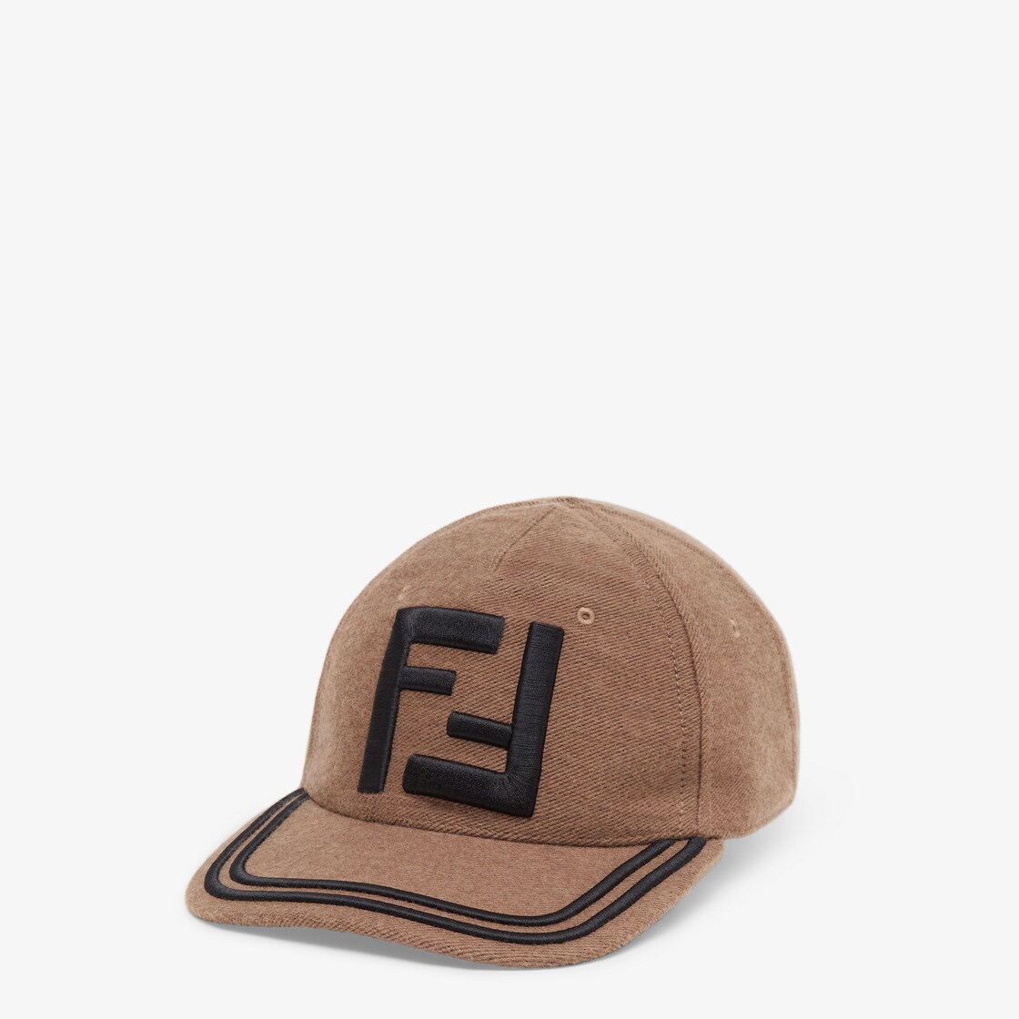 Hat - Brown fabric baseball cap | Fendi