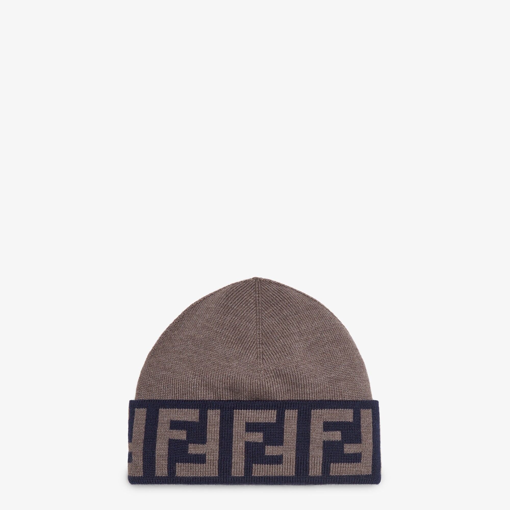 Beanie Brown wool hat Fendi