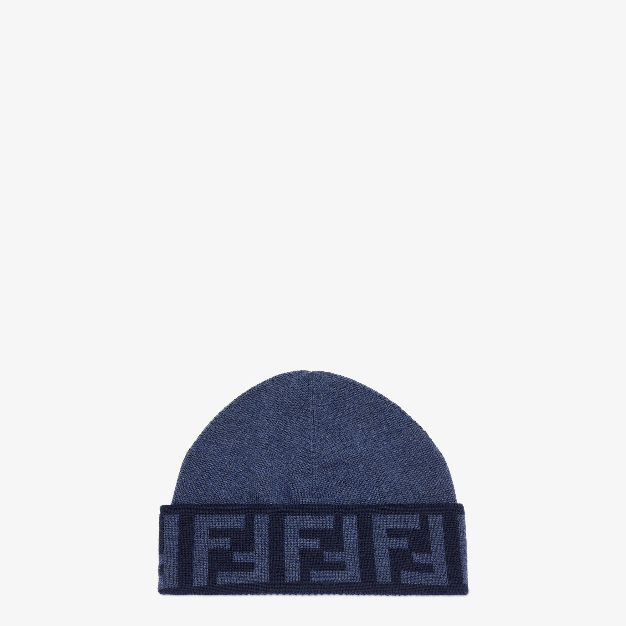 Beanie - Blue wool hat | Fendi