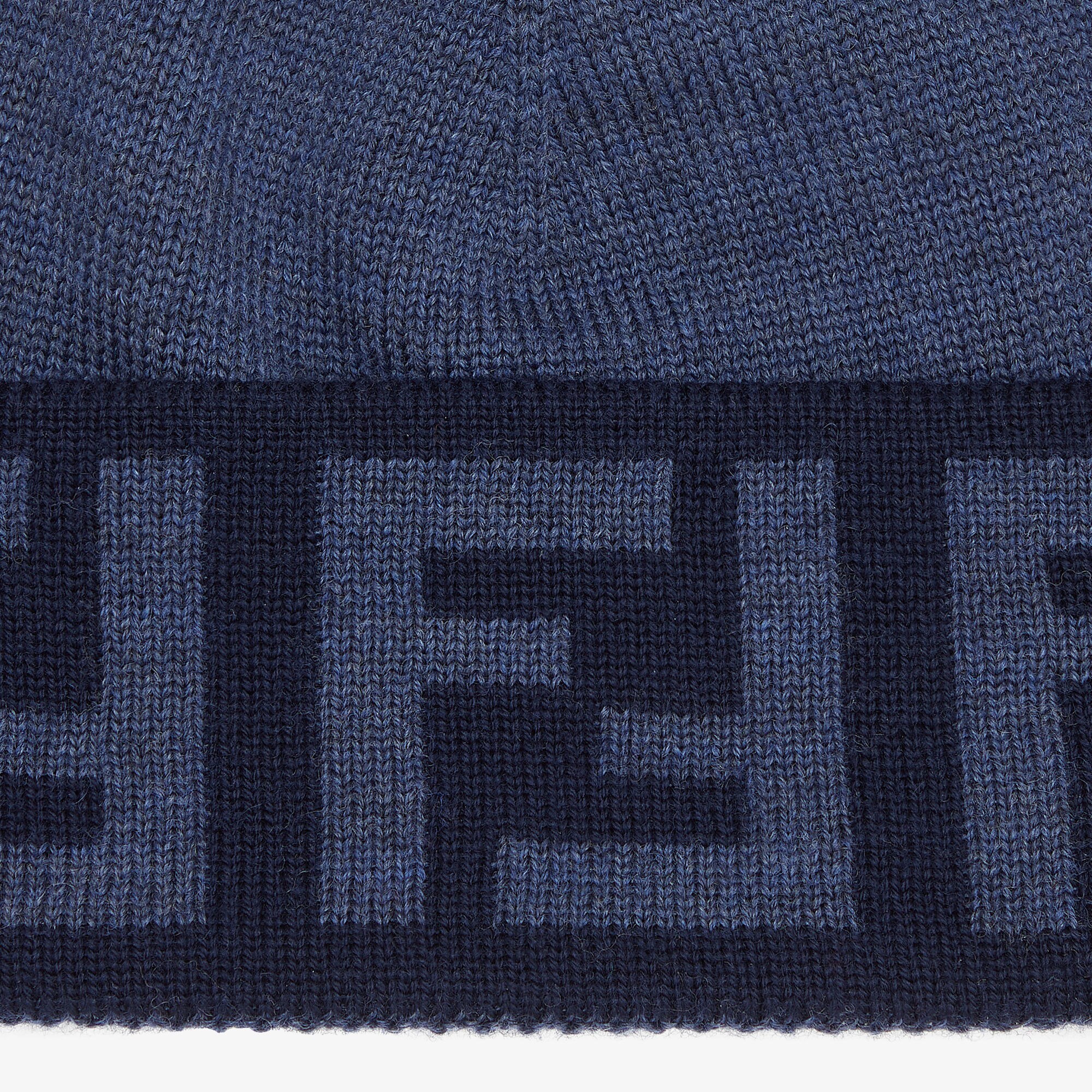 ニットキャップ・ビーニー Fendi Midnight Blue Wool Blend Beanie Hat Fendi Midnight Blue Wool Blend Beanie Hat | ModeSens