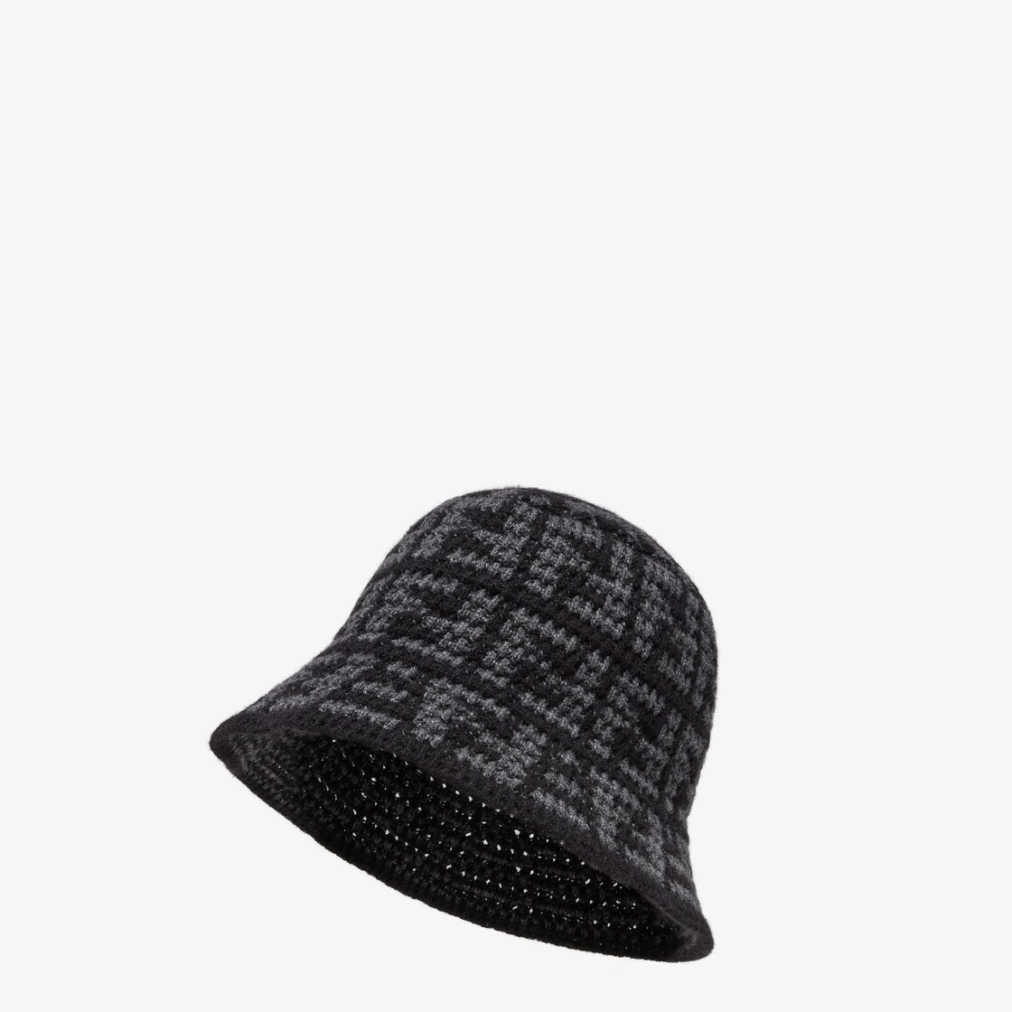 FF Wool Bucket Hat in Black - Fendi