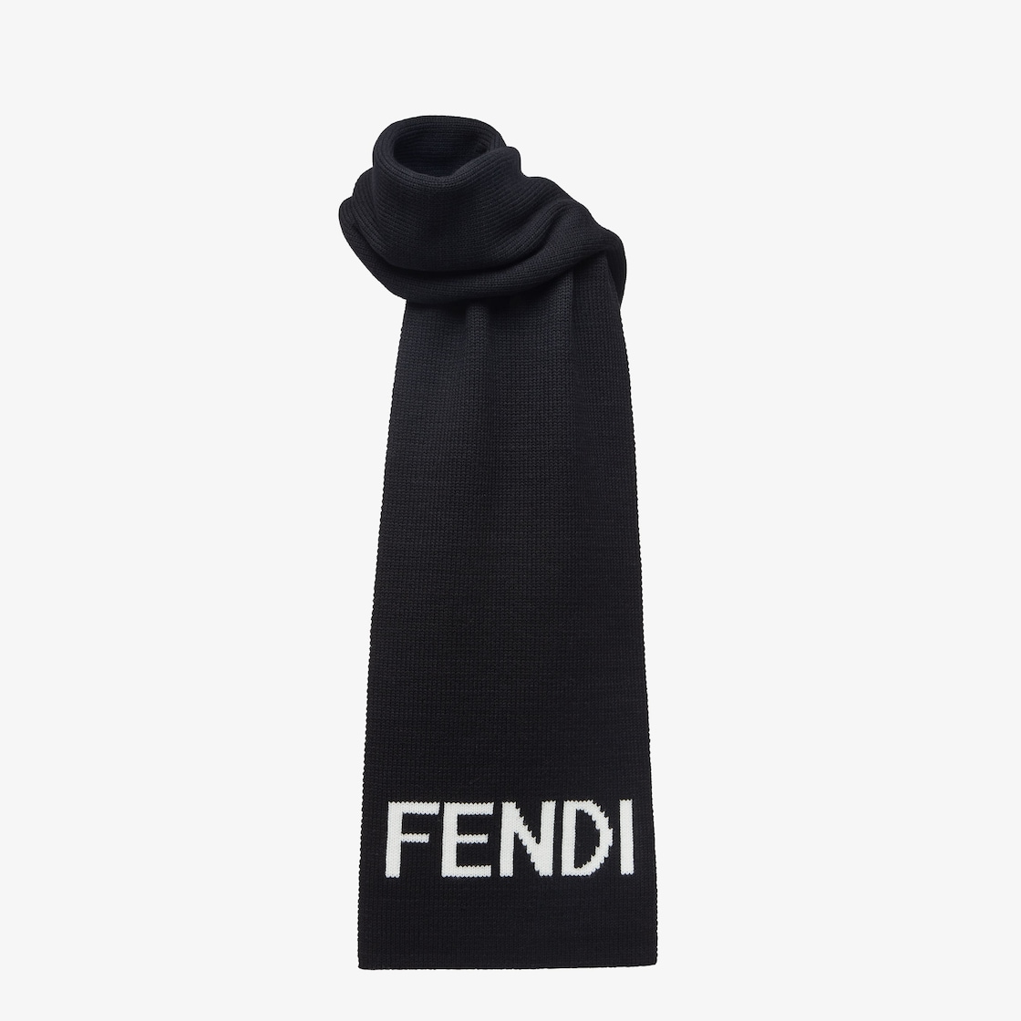 Black and white outlet fendi scarf