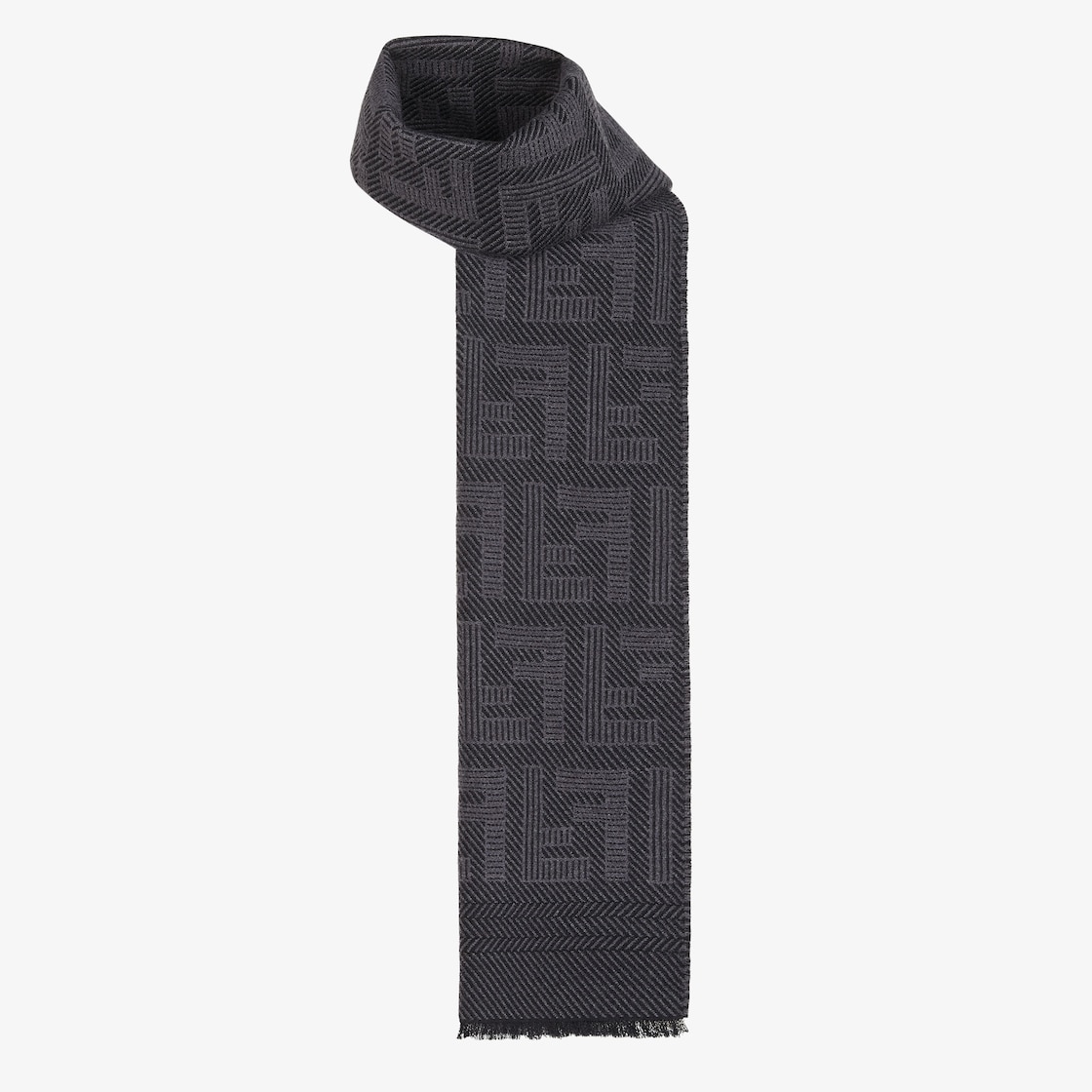 Fendi black and white scarf best sale