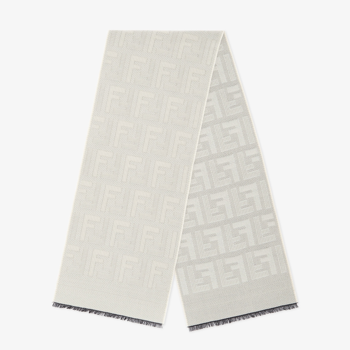 Black and white outlet fendi scarf