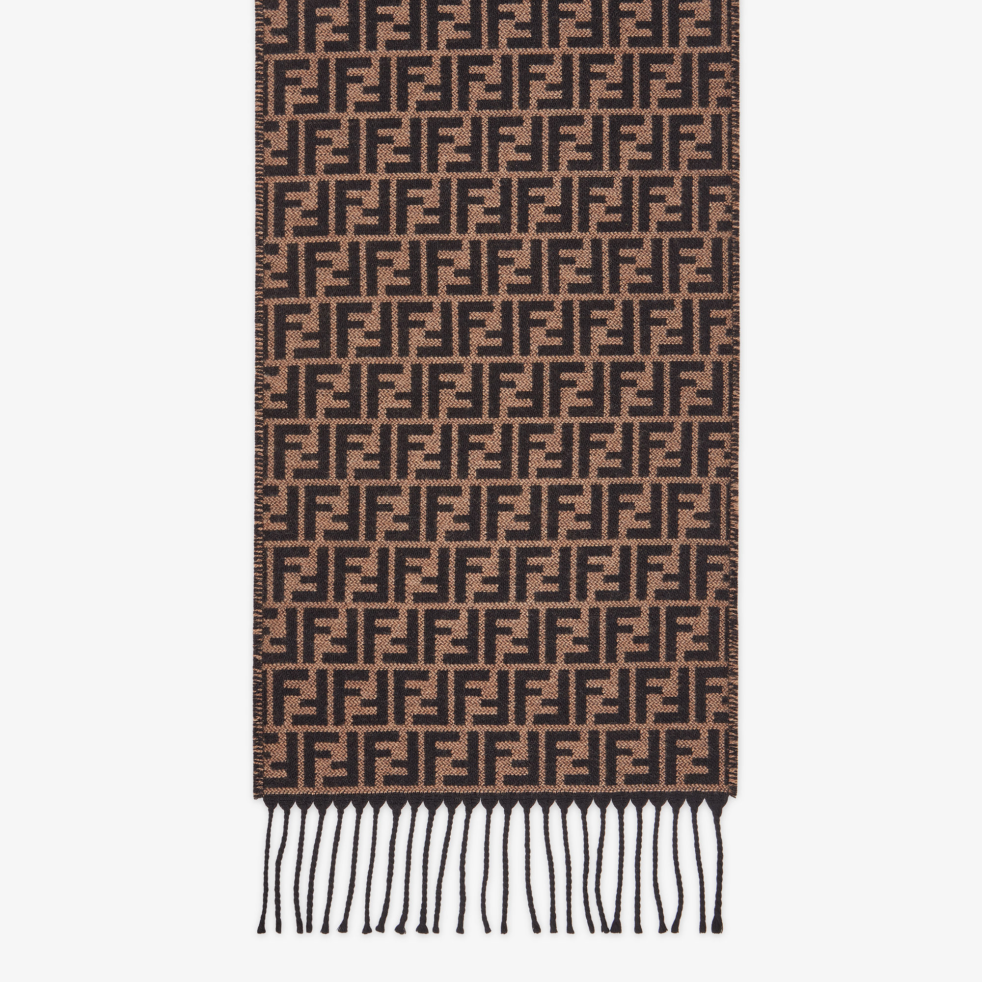 FENDI フェンディ ズッカ柄 マフラー ストール FF ブラウン