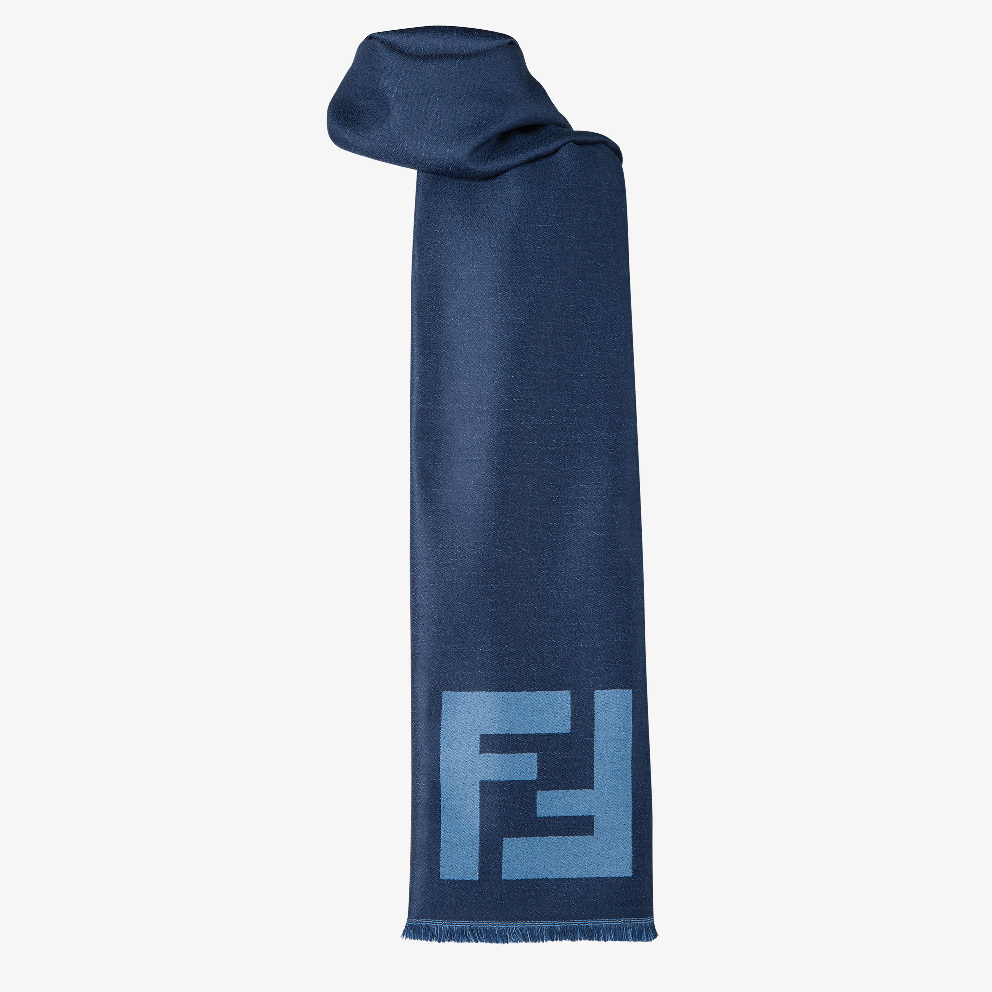 マフラー ウール ブルー | Fendi