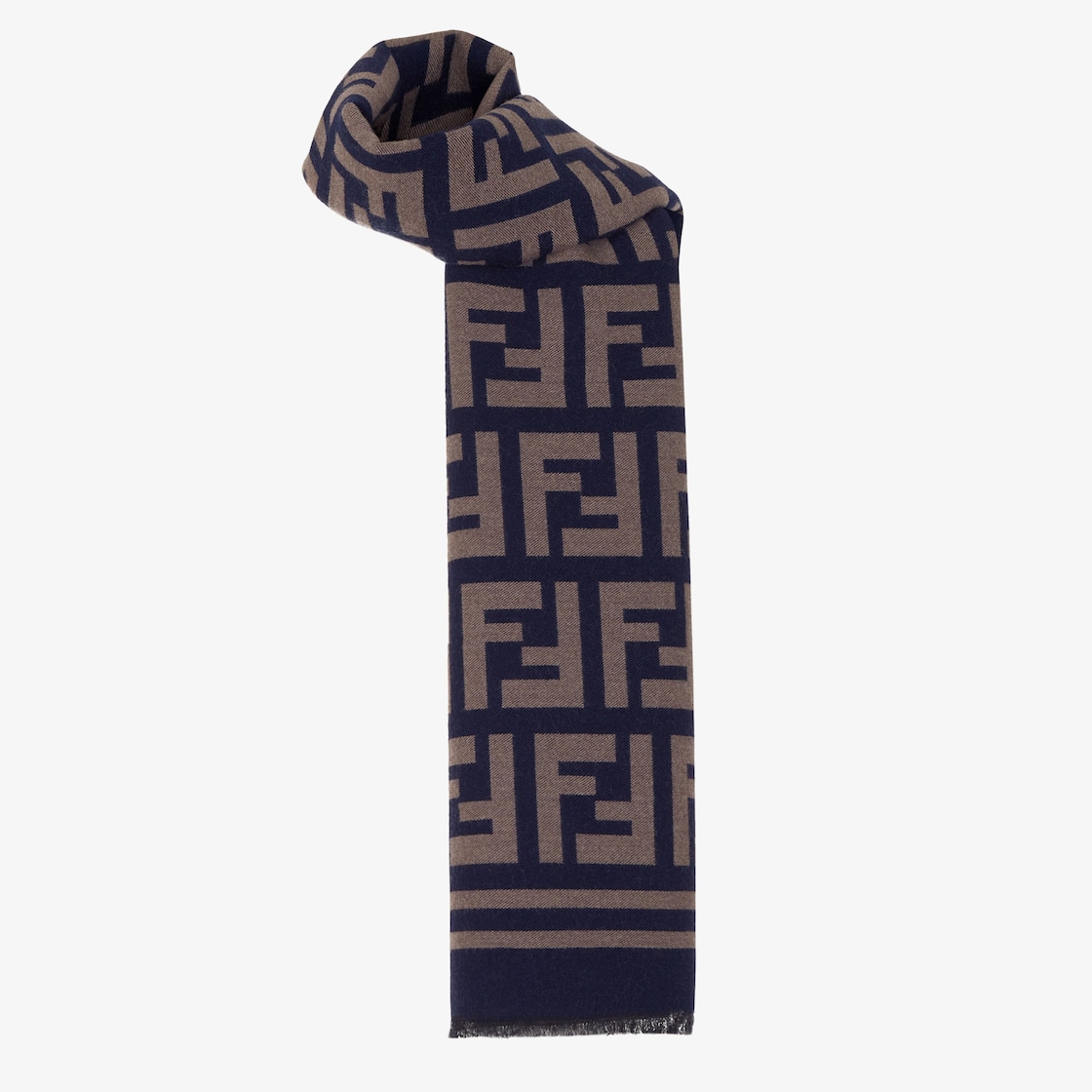 Shop Fendi Brown Fendirama Foulard Scarf in Silk Twill for Women, Ounass  UAE