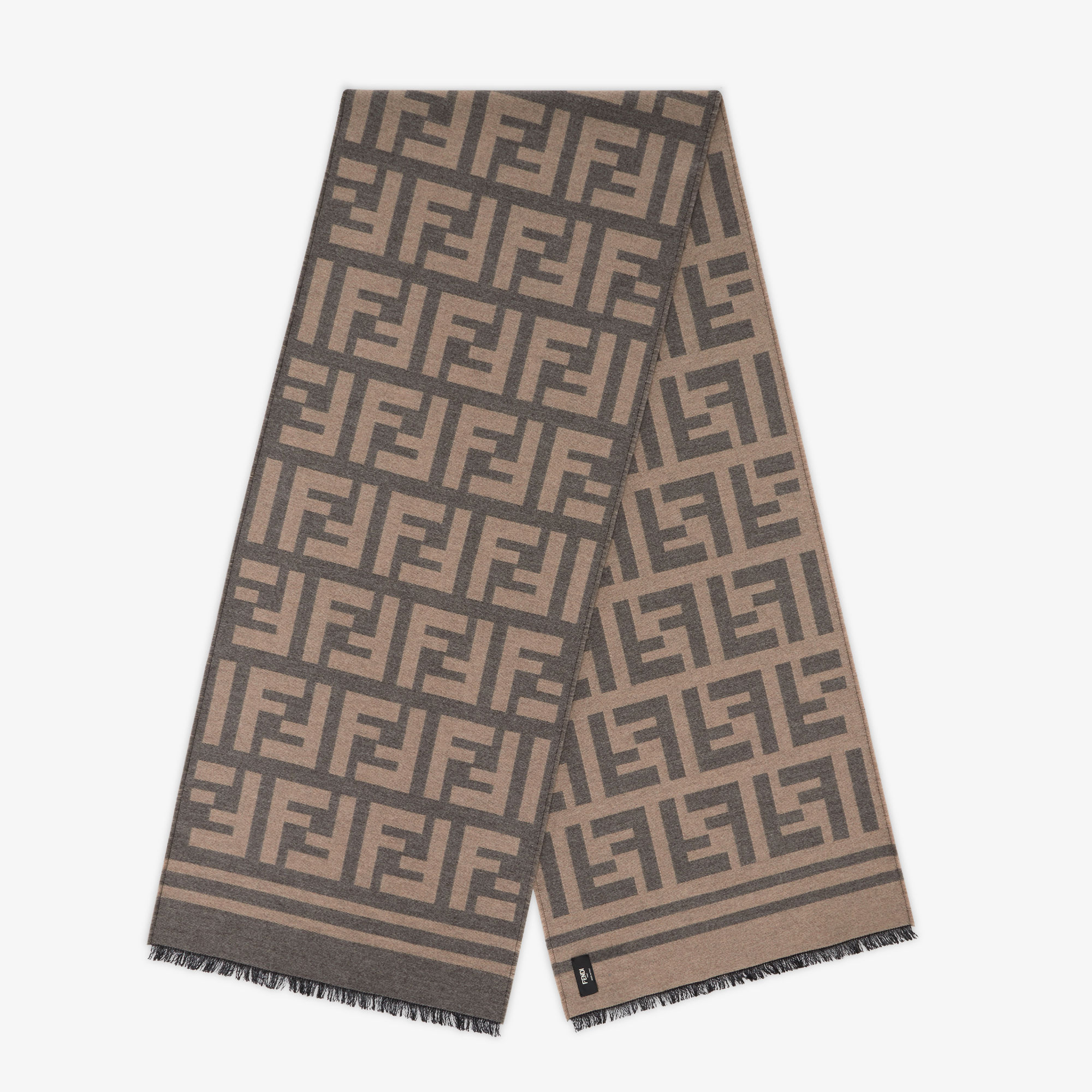 Scarf - Multicolor silk and wool scarf | Fendi