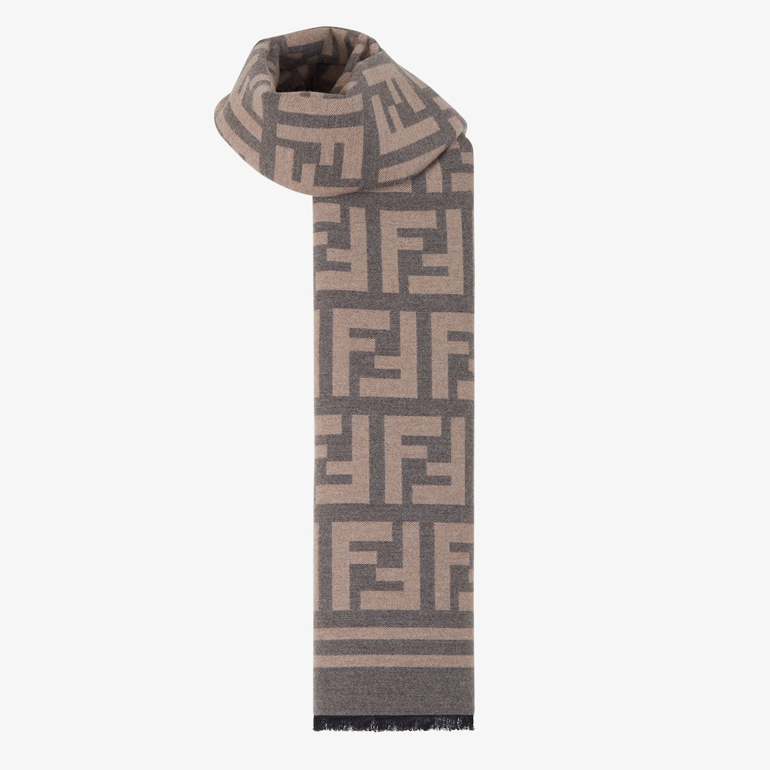 Fendi Scarf Brown Wool Joli Closet