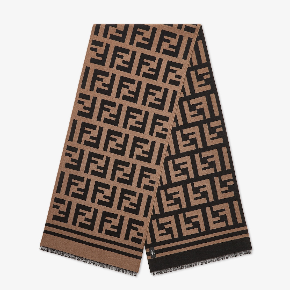 マフラー ウール ブラウン | Fendi マフラー ウール ブラウン | Fendi