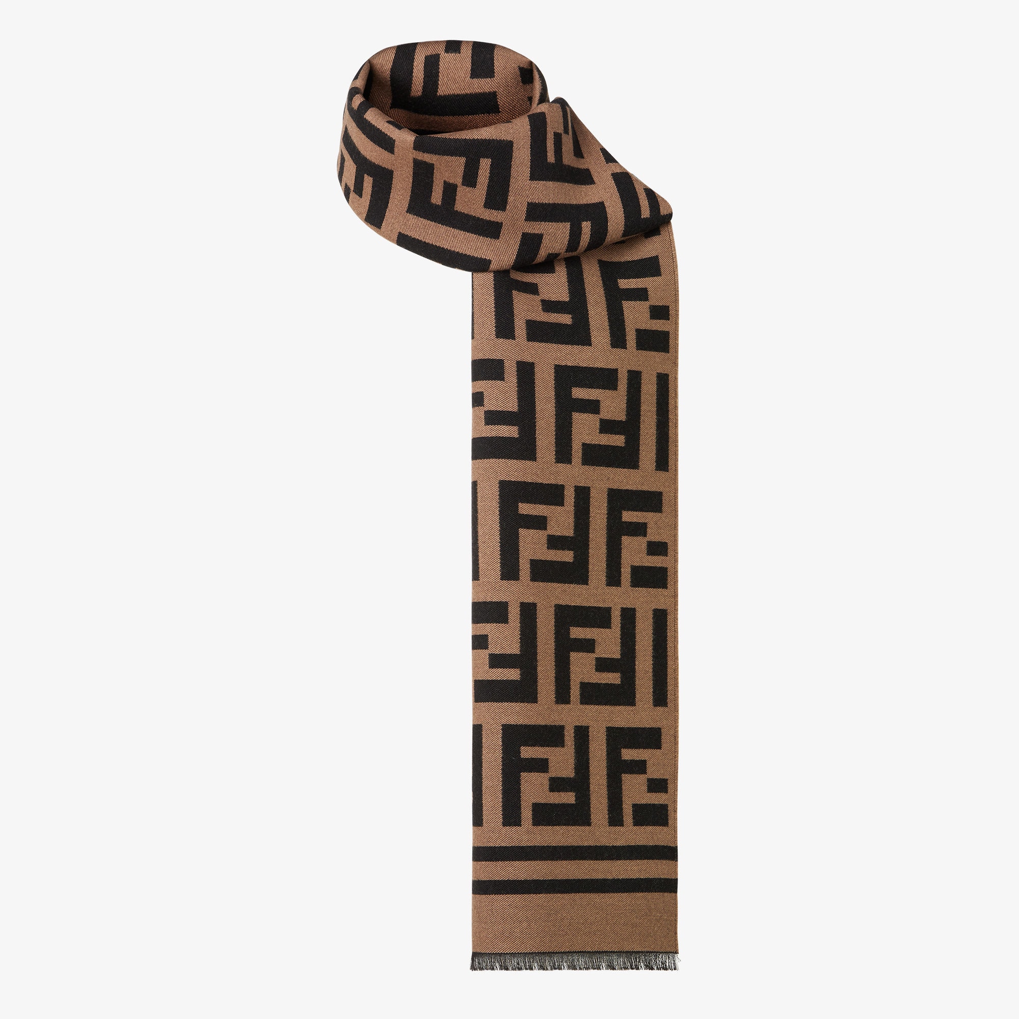 Scarf Wool Brown | Fendi