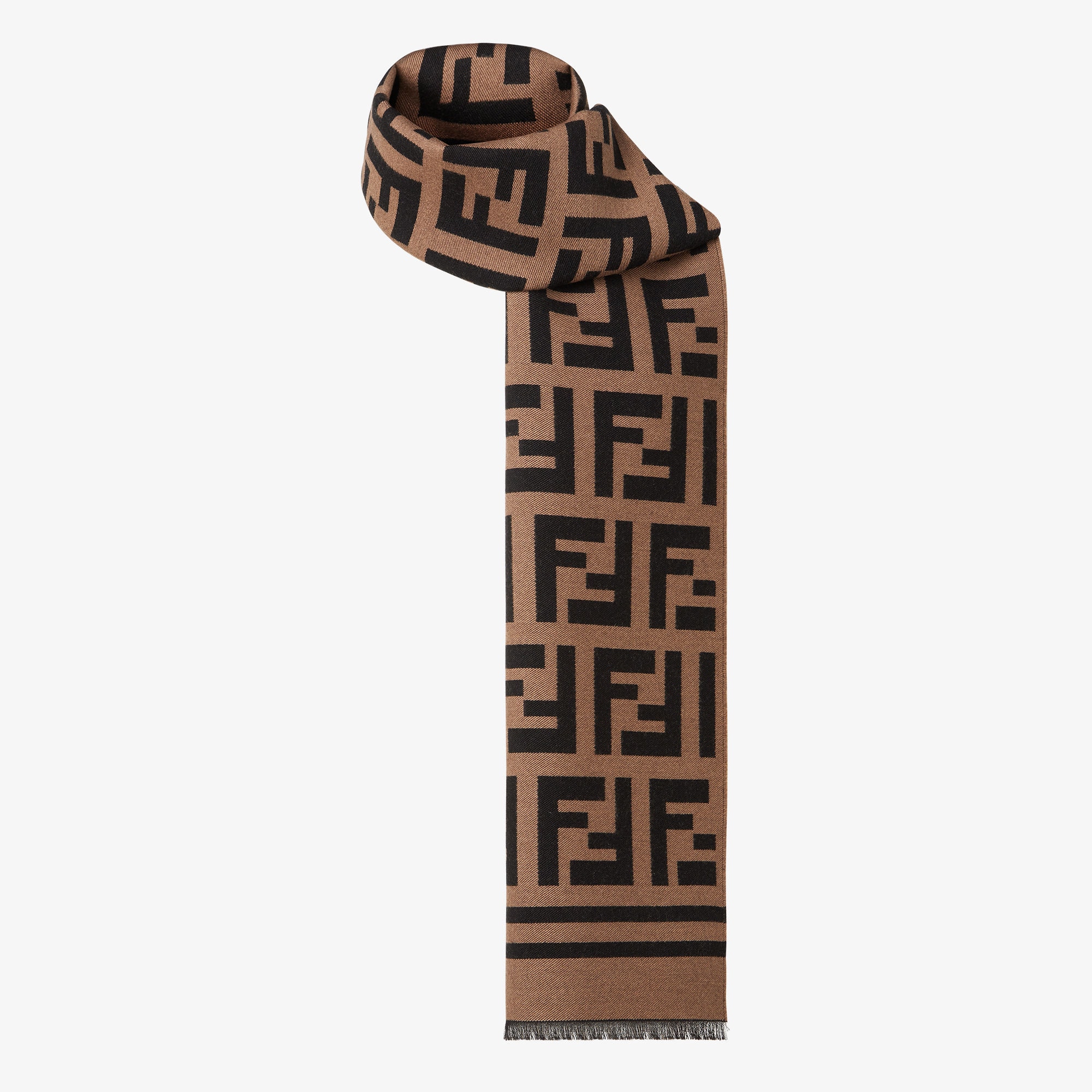 マフラー ウール ブラウン | Fendi マフラー ウール ブラウン | Fendi