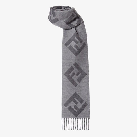 Fendi Rectangular scarf made of wool with an all-over, oversized | Thumbnail 3