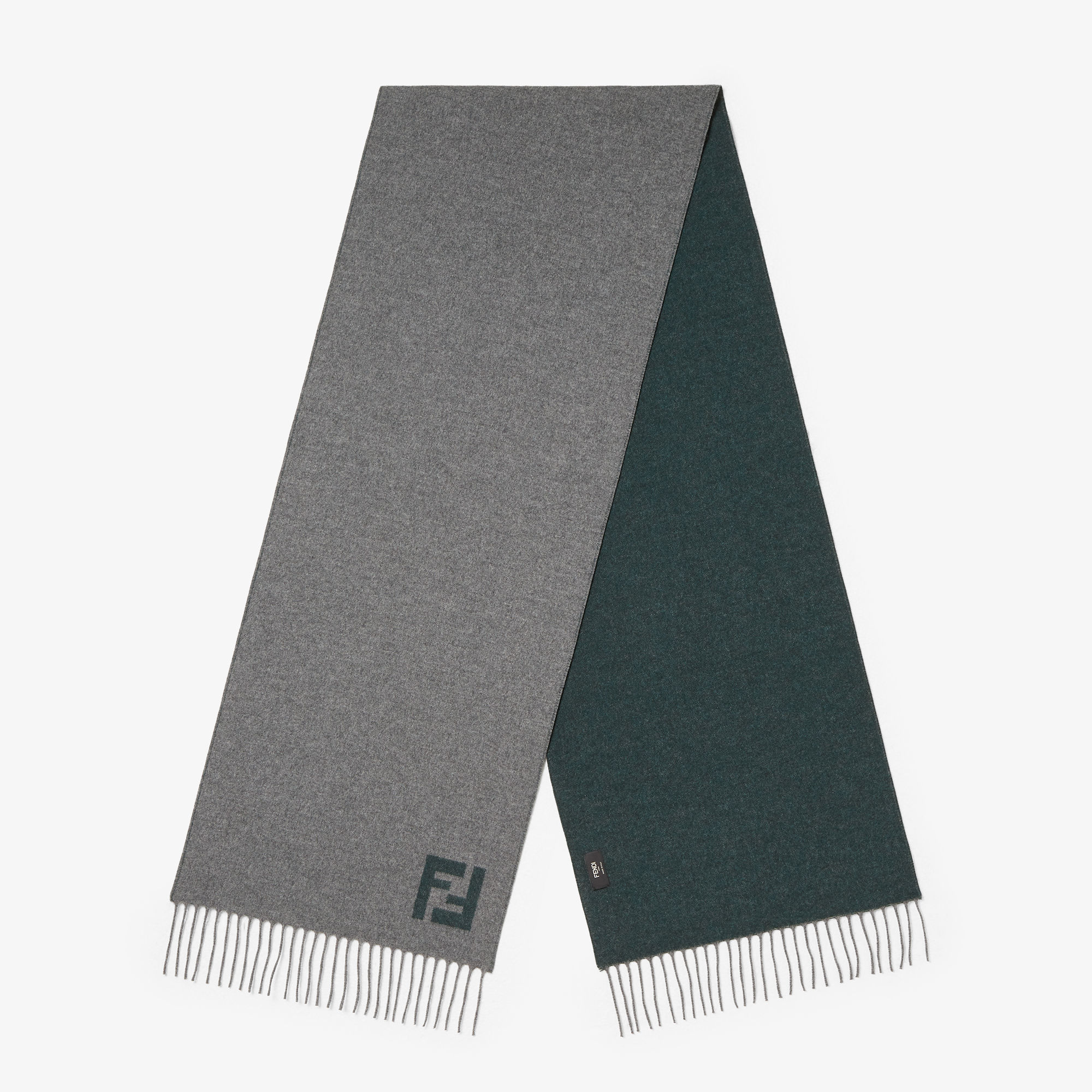 Sciarpa · Grigio+verde — Grigio+verde — foto 1