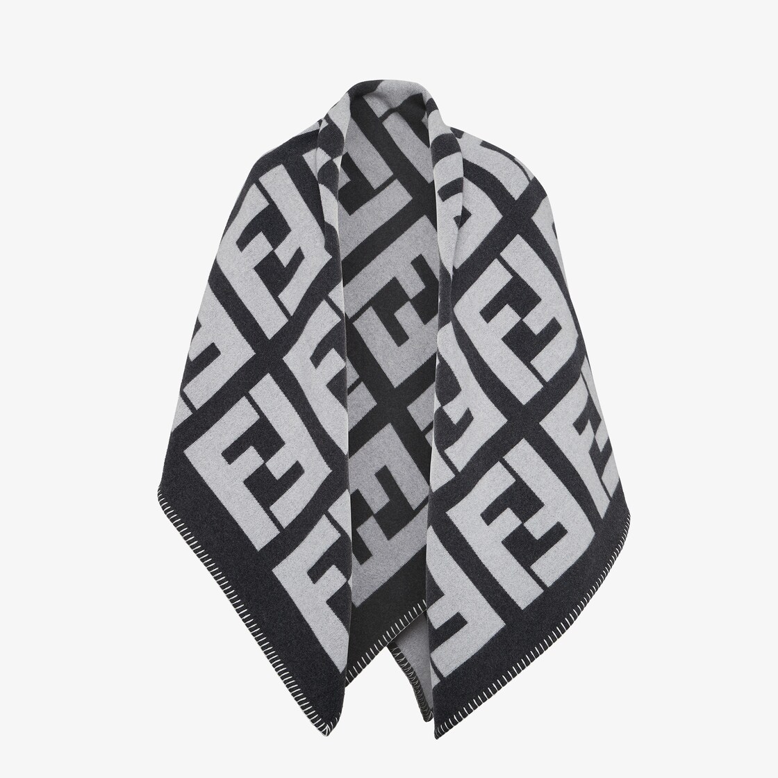 Black and white fendi hot sale scarf